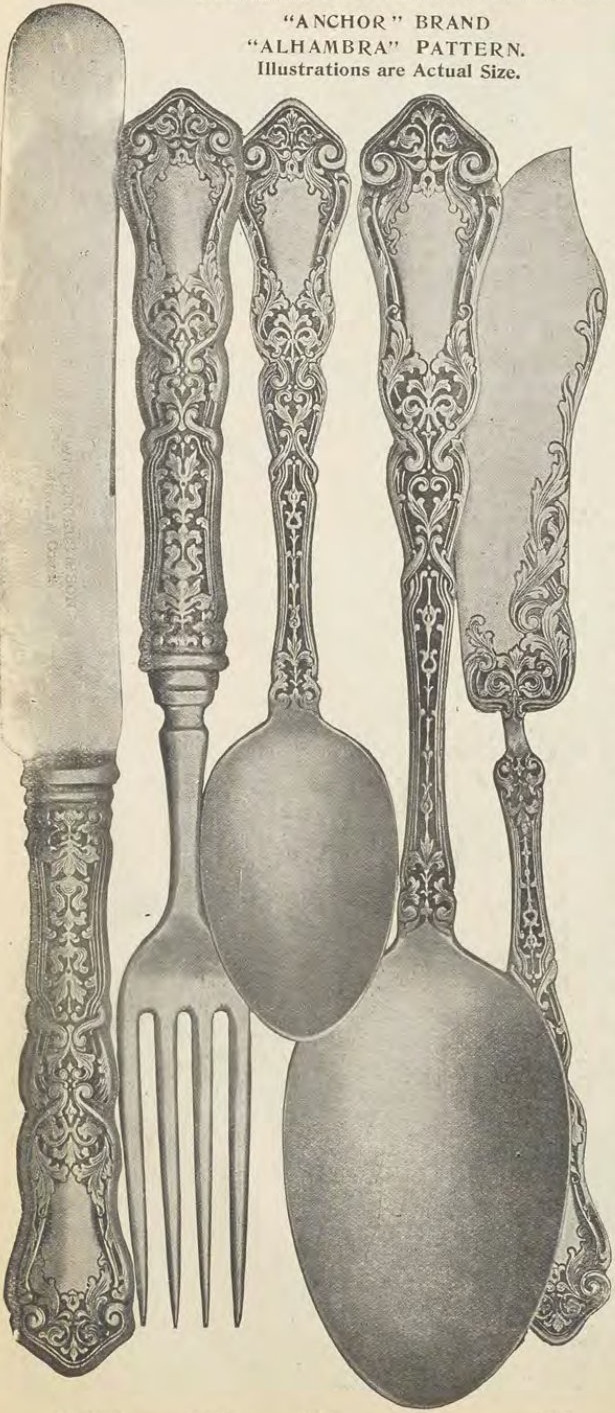 Catalog evidence for Flatware · No. 68968