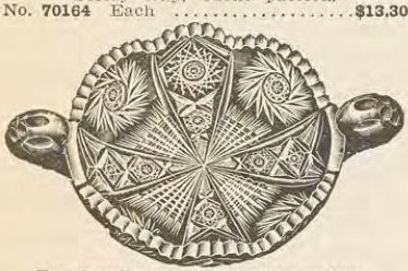 Catalog evidence for Cut glassware · No. 70167
