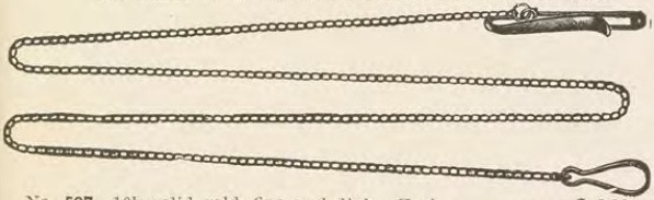 Catalog evidence for Chain / fob · No. 597