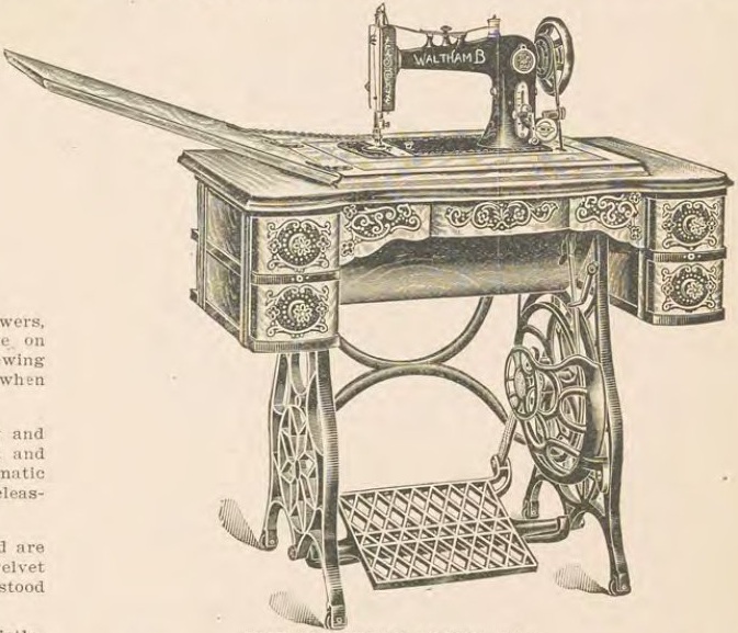 Catalog evidence for Sewing machine · No. 75389