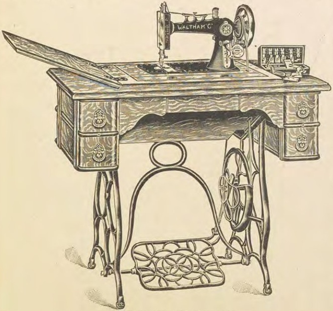 Catalog evidence for Sewing machine · No. 75390