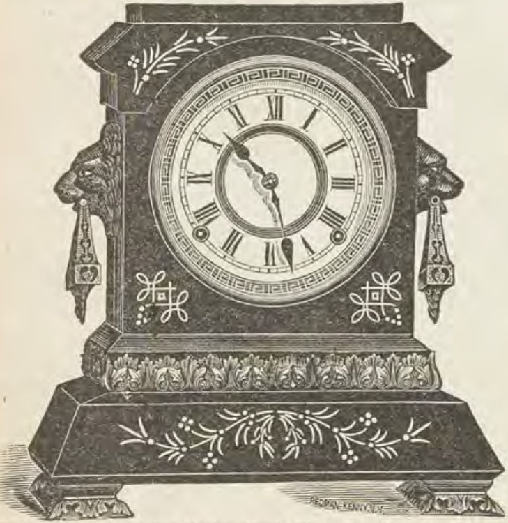 Catalog evidence for Clock / mantel ornament / musical box · No. 76
