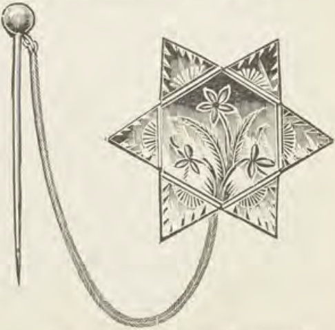 Catalog evidence for Lace / shawl pin · No. 197