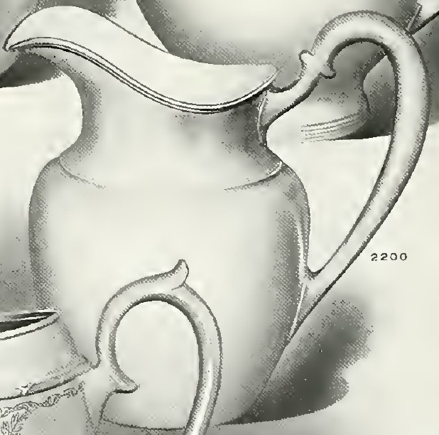 Catalog evidence for Water pitcher / water set · No. 2200
